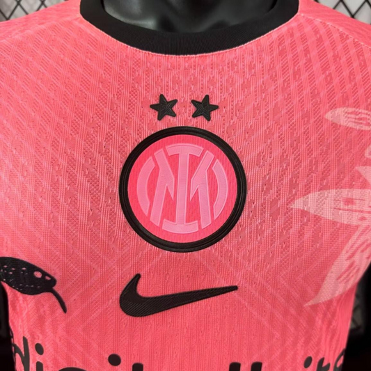 Inter Player Verzija "Pink with Snake and Floral Pattern" dres - 25/26