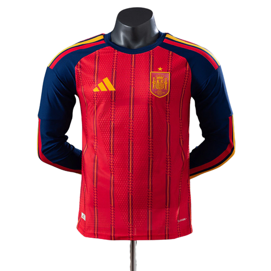 Španija Player Verzija Dugi Rukav dres - Svjetsko prvenstvo 2026