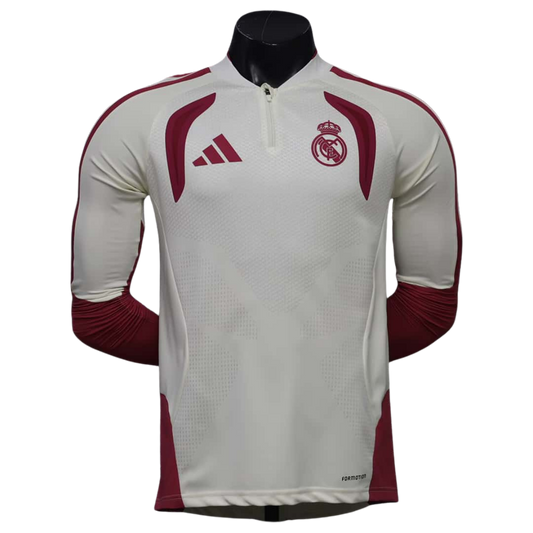 Real Madrid Off-White-Pink Player Verzija Dugi Rukav dres - 2026/27