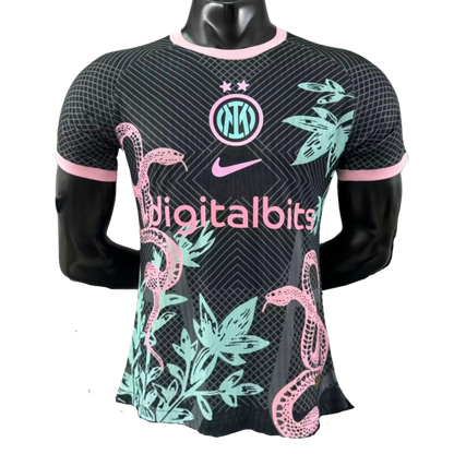 Inter Player Verzija "Black with Snake and Floral Pattern" dres - 25/26