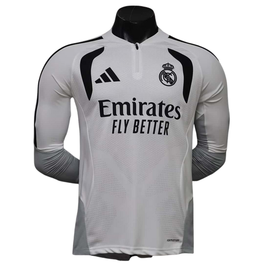 Real Madrid White-Black Player Verzija Dugi Rukav dres - 2026/27
