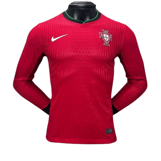 Portugal Igrač domaći dugi rukav dres - 2024 | DresoviSA