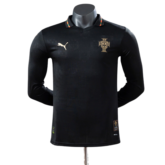 Portugal Player Verzija "Black Panther" Dugi Rukav dres - 2025