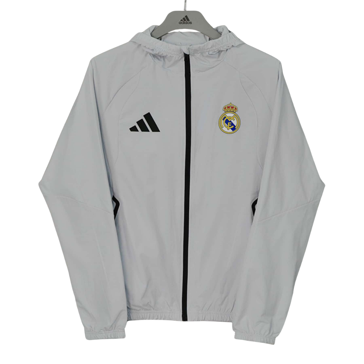 Real Madrid Light Grey Vjetrovka - 2026/27
