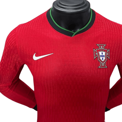 Portugal Igrač domaći dugi rukav dres - 2024 | DresoviSA